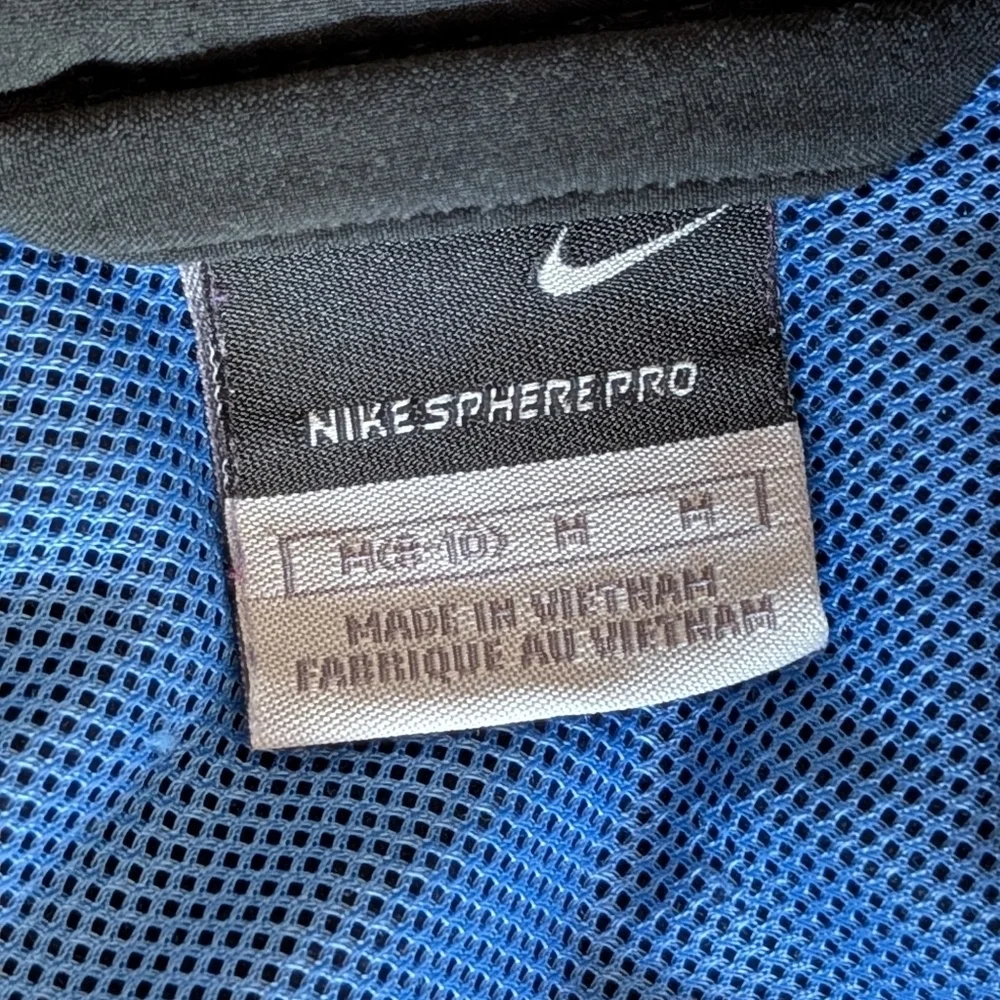Nike Sphere Pro Black/Blue Zip Front Training Jacket Size M